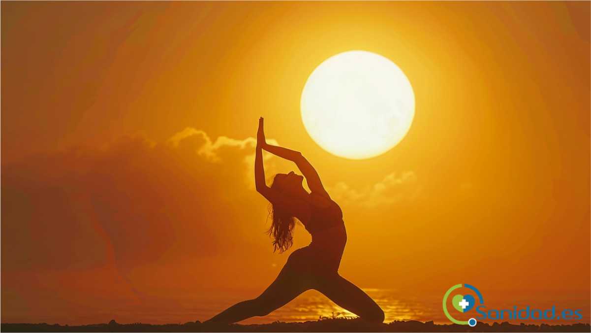 Surya Namaskar postura para saludar al sol
